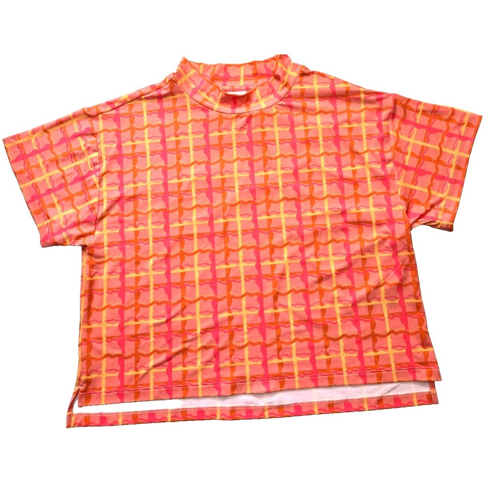 Puma Dani Dazey Cloudspun Mock Neck Golf Top Women's L Pink/Rose Fruit NWT